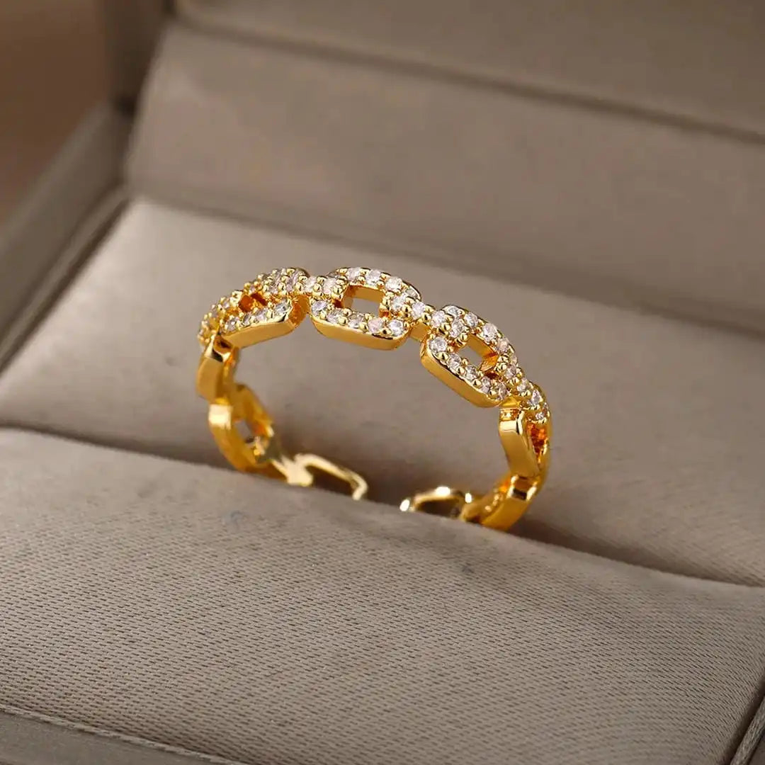 Bague Chaîne Maillons Ajustable Verona