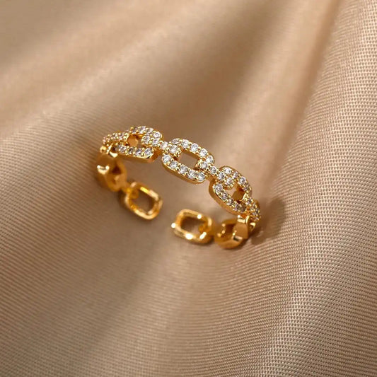 Bague Chaîne Maillons Ajustable Verona