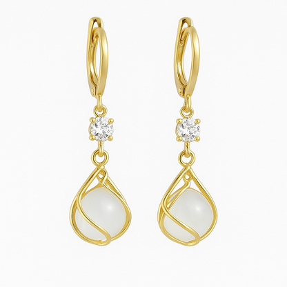 Boucles d'oreilles Opale™ | Élégance en fil d'or