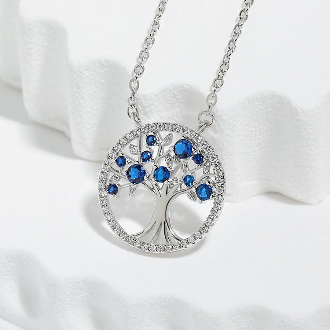 Collier Arbre de Vie Saphir