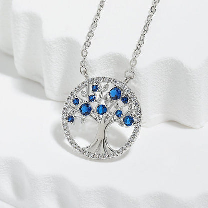 Collier Arbre de Vie Saphir