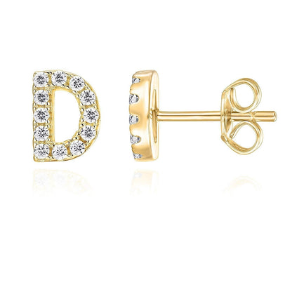 Boucle d'oreille Initial 1 pièce | Or