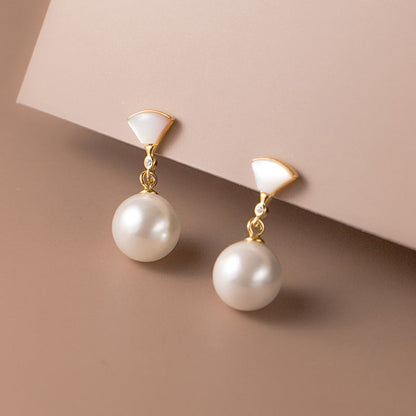 Boucles d'oreilles Élégance™ | Perles argentées raffinées