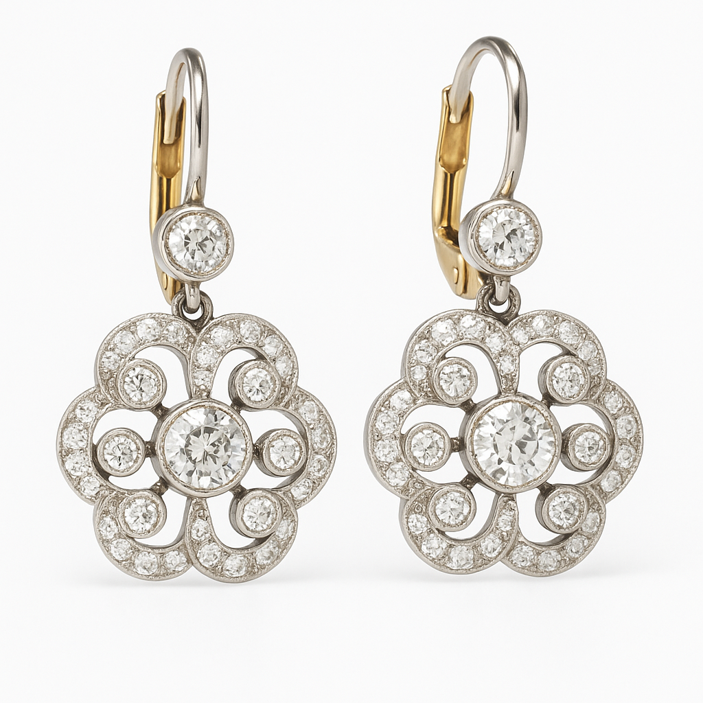 Mandala™ | Boucles d'oreilles en cristal rétro