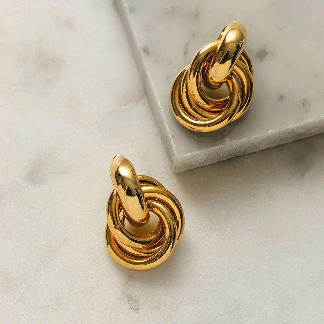 Boucles d'oreilles Statement Entrelacées | Or