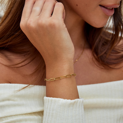 Clip – Bracelet manchette doré