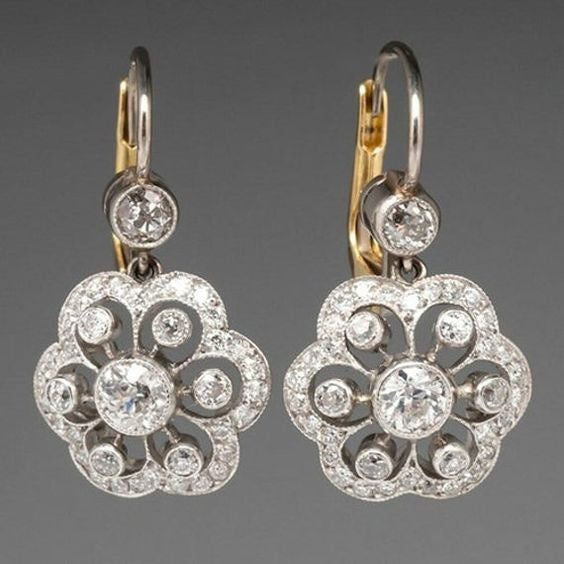 Boucles Mandala™ | Boucles d'oreilles vintage en cristaux