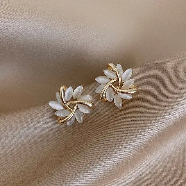 Boucles d'oreilles Opale™ | Élégance en or et opale