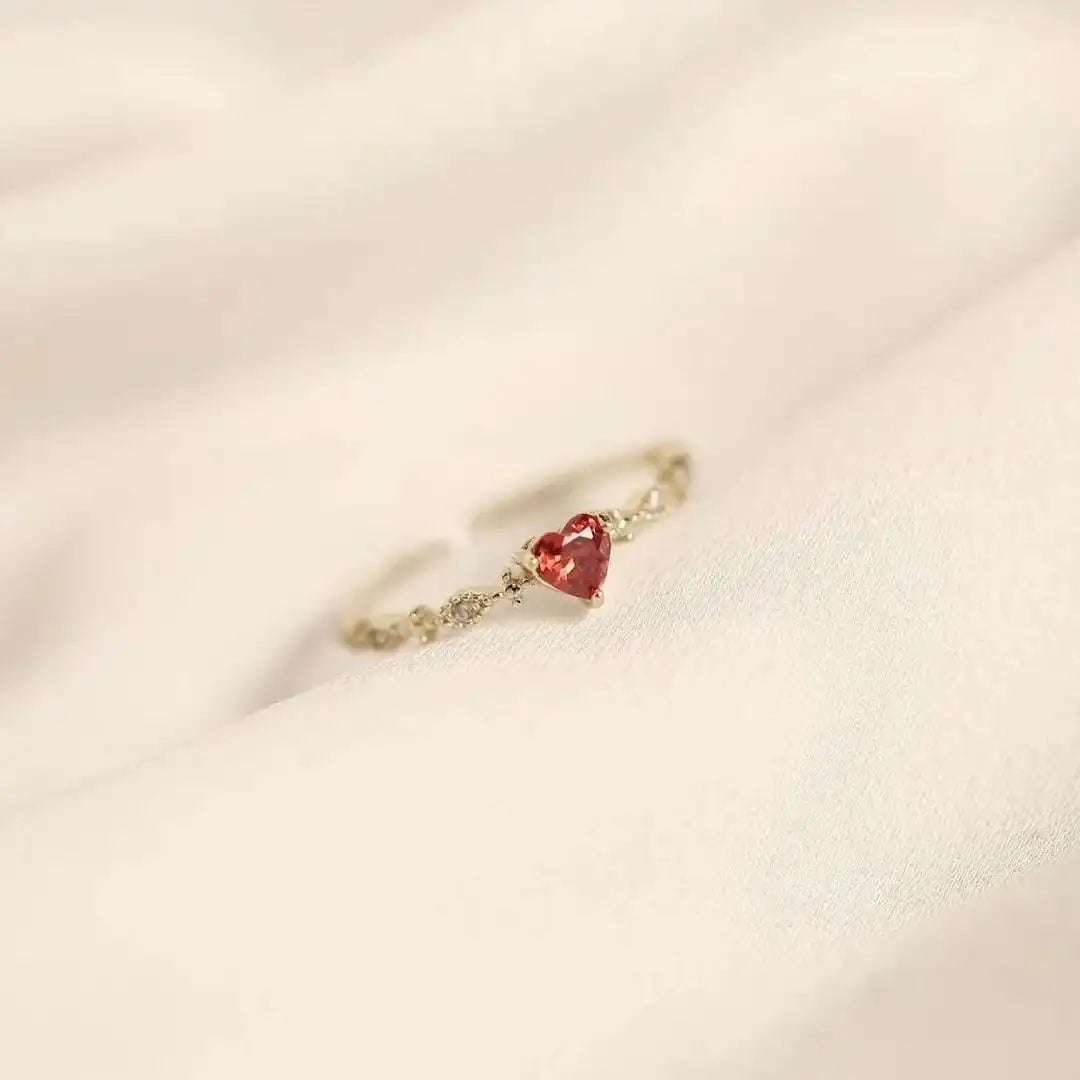Bague Bandeau Pierre Cœur Marquise