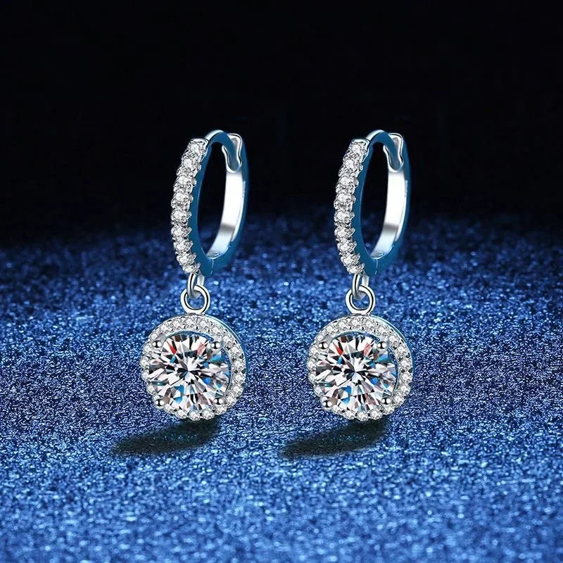 Boucles d'oreilles™ | Moissanite en argent sterling