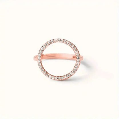 Bague Cercle Zircone Ronde