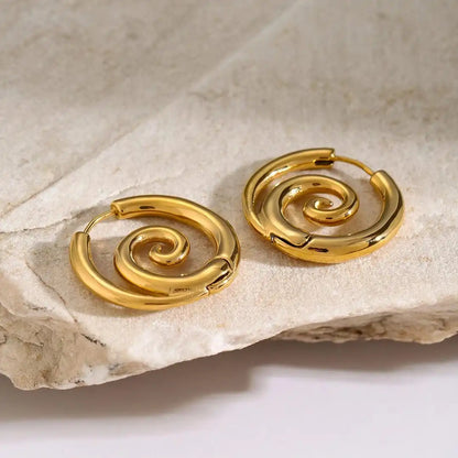 Boucles Spirale Dorée Intemporelles