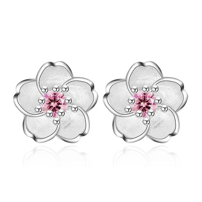 Fleur Éclat™ | Boucles d'oreilles zirconium raffinées