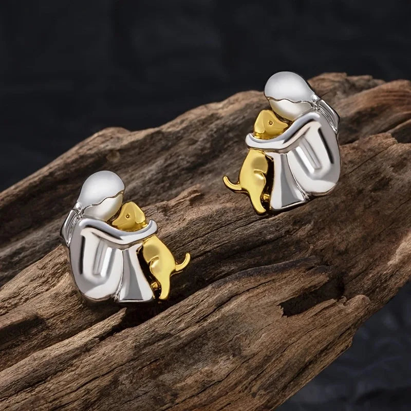 NOA | BOUCLES D'OREILLES EN ÉTREINTE DE CHIEN