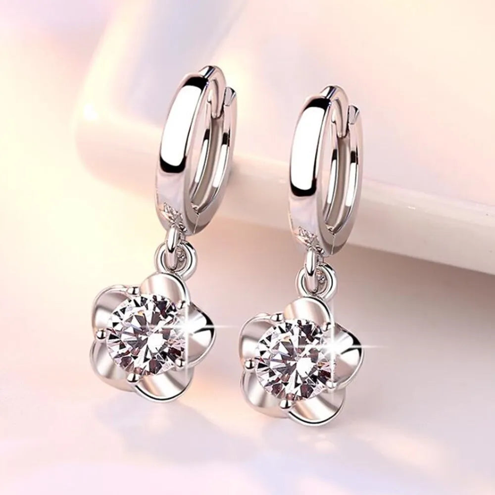 Boucles d'oreilles™ | Argent sterling, zircons raffinés