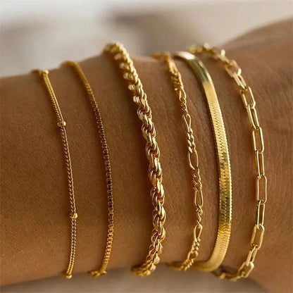 Ensemble Bracelets Cubains Boho Rétro