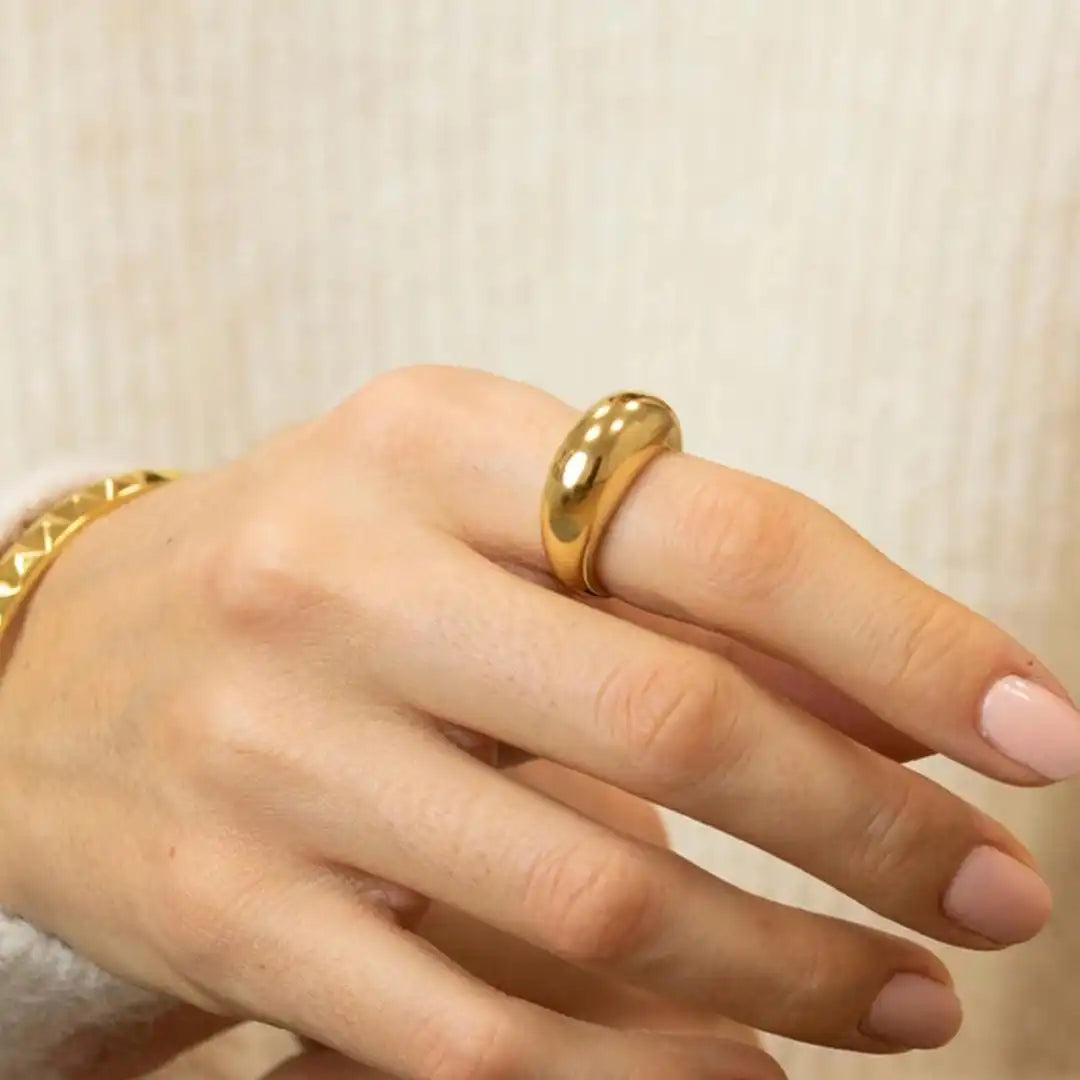 Bague Arc Dorée Intemporelle