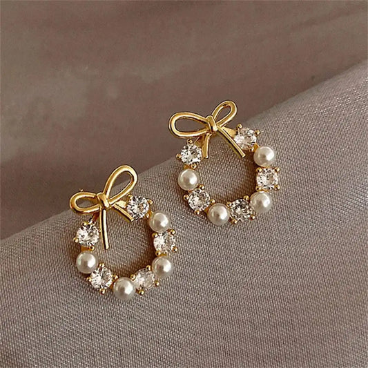 Clous Nœud Papillon Perle Cercle