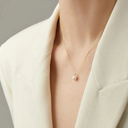 Collier Pendentif Perle Intemporel