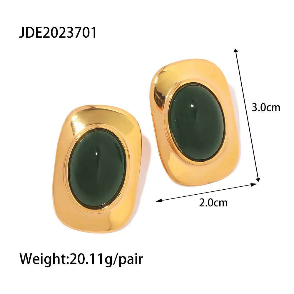 Opales Vertes™ | Boucles d'oreilles vintage en or 18K