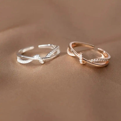 Bague Nœud Croix Classique
