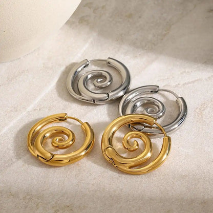 Boucles Spirale Dorée Intemporelles