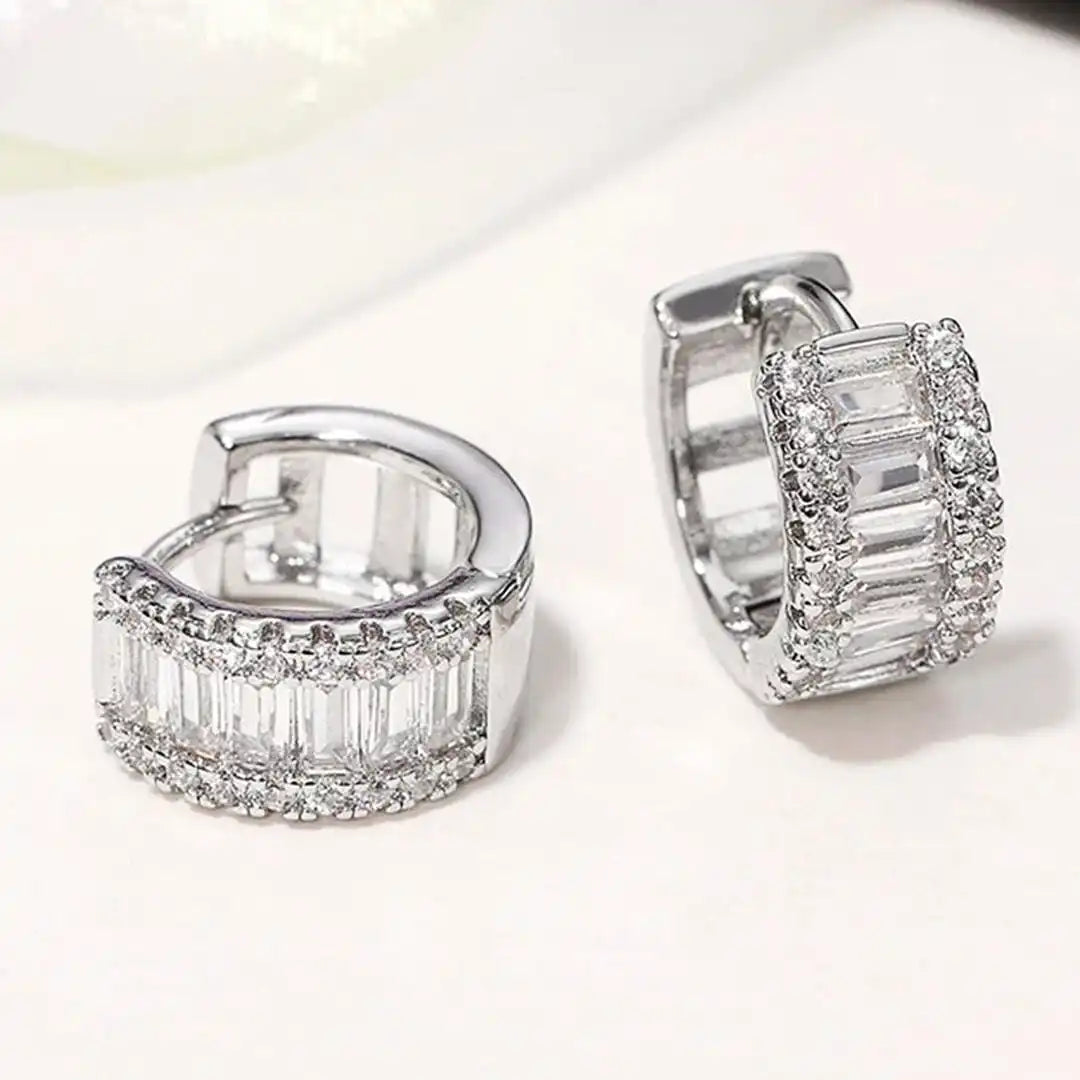 Anneaux Zircone Baguette Mini