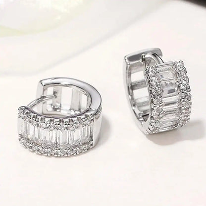 Anneaux Zircone Baguette Mini