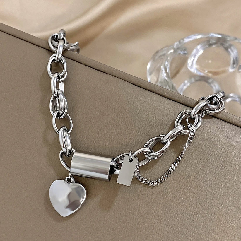 Bracelet Épais Heartened | Or