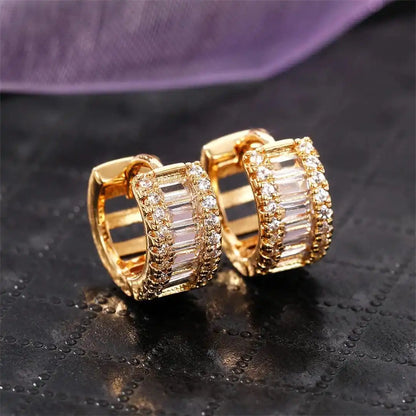 Anneaux Zircone Baguette Mini