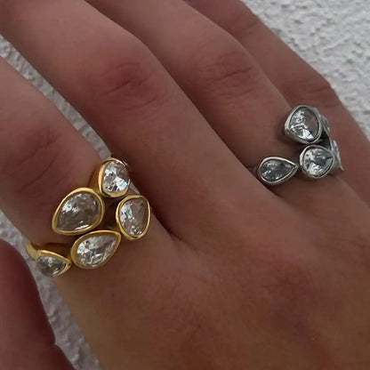 Bague Grappe Cinq Larmes