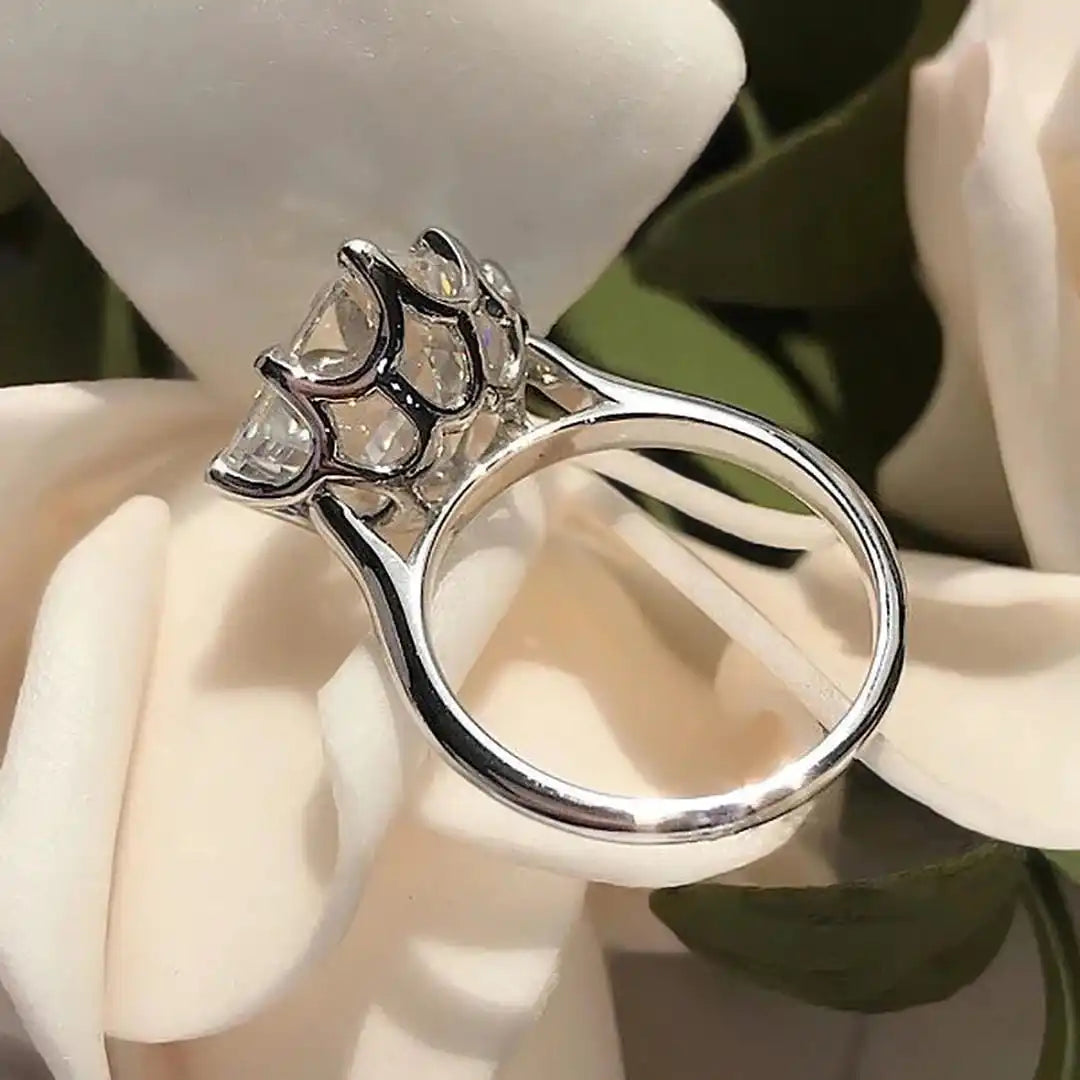 Bague Dorée Zircone Intemporelle
