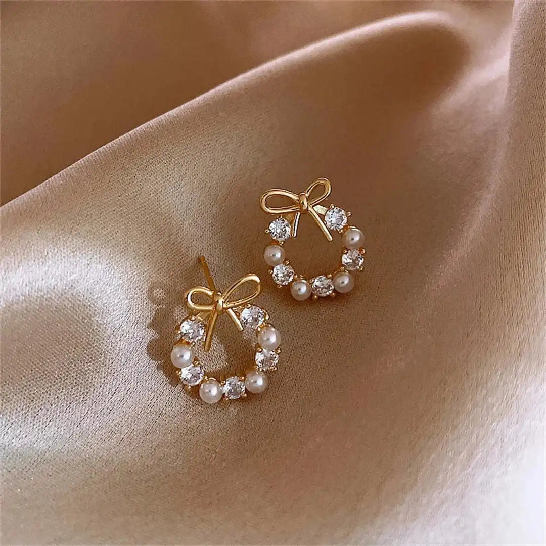 Clous Nœud Papillon Perle Cercle