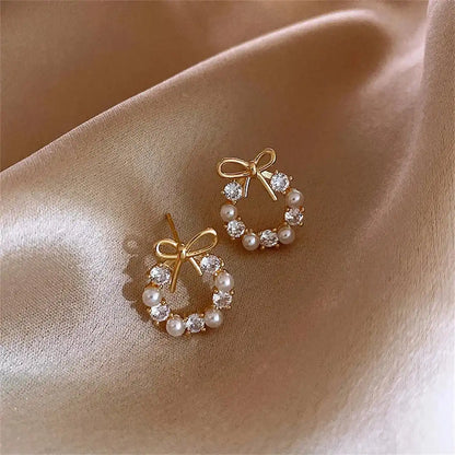 Clous Nœud Papillon Perle Cercle