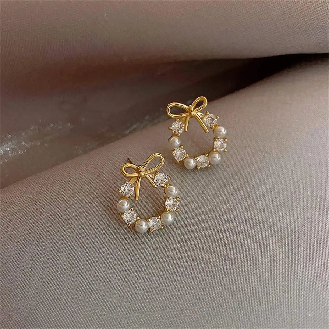 Clous Nœud Papillon Perle Cercle