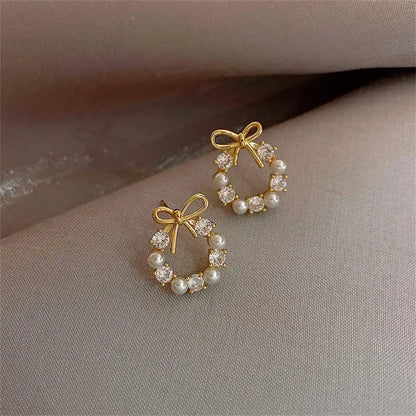 Clous Nœud Papillon Perle Cercle