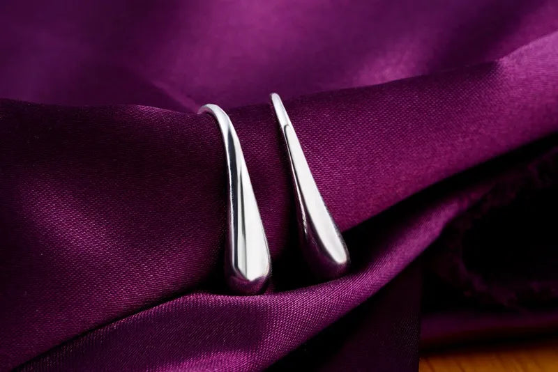 Goutte d'Eau™ | Boucles créoles en argent sterling