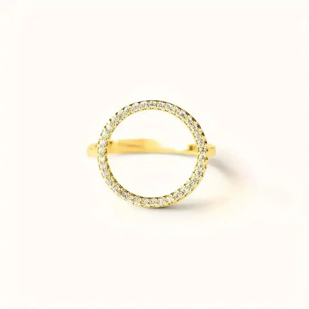Bague Cercle Zircone Ronde