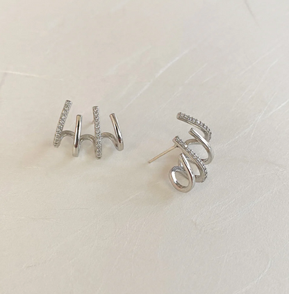 Boucles Griffe - Argent