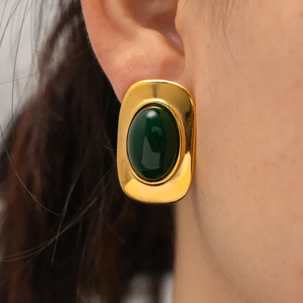 Opales Vertes™ | Boucles d'oreilles vintage en or 18K