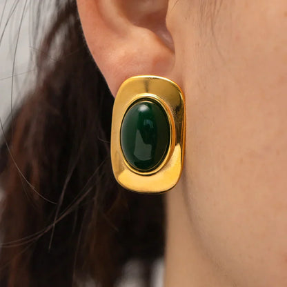Opales Vertes™ | Boucles d'oreilles vintage en or 18K