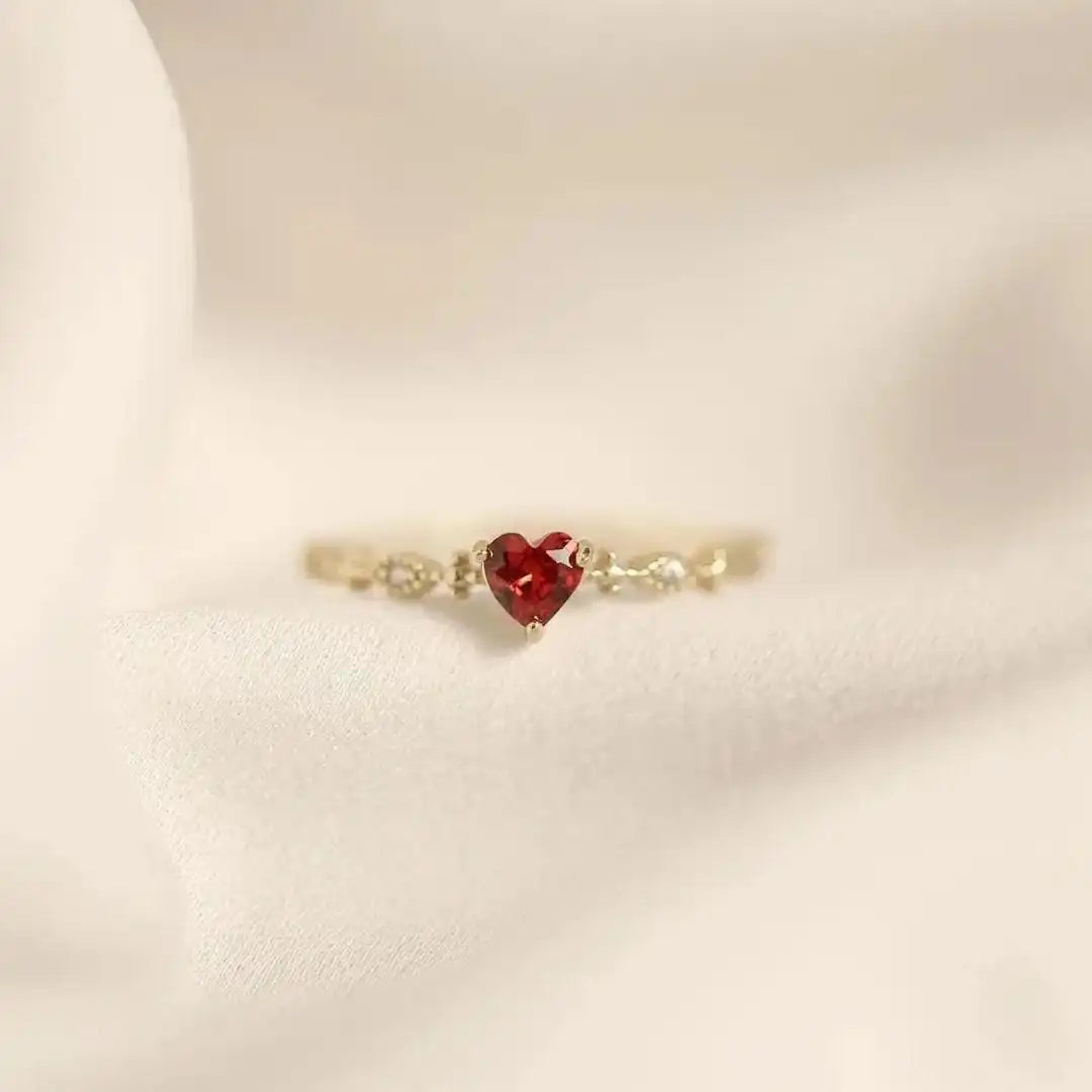 Bague Bandeau Pierre Cœur Marquise