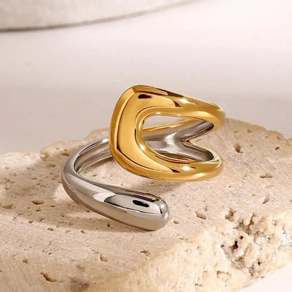 Bague Ouverte Dorée Intemporelle
