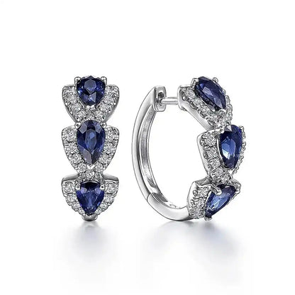 Boucles d'oreilles Crete Royale Saphir
