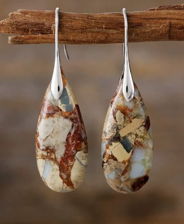 Boucles d'oreilles Ovales™ | Élégance en pierre précieuse