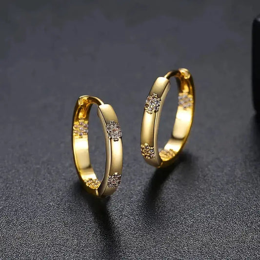 Fleur d'Or™ | Boucles d'oreilles créoles vintage