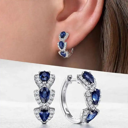 Boucles d'oreilles Crete Royale Saphir