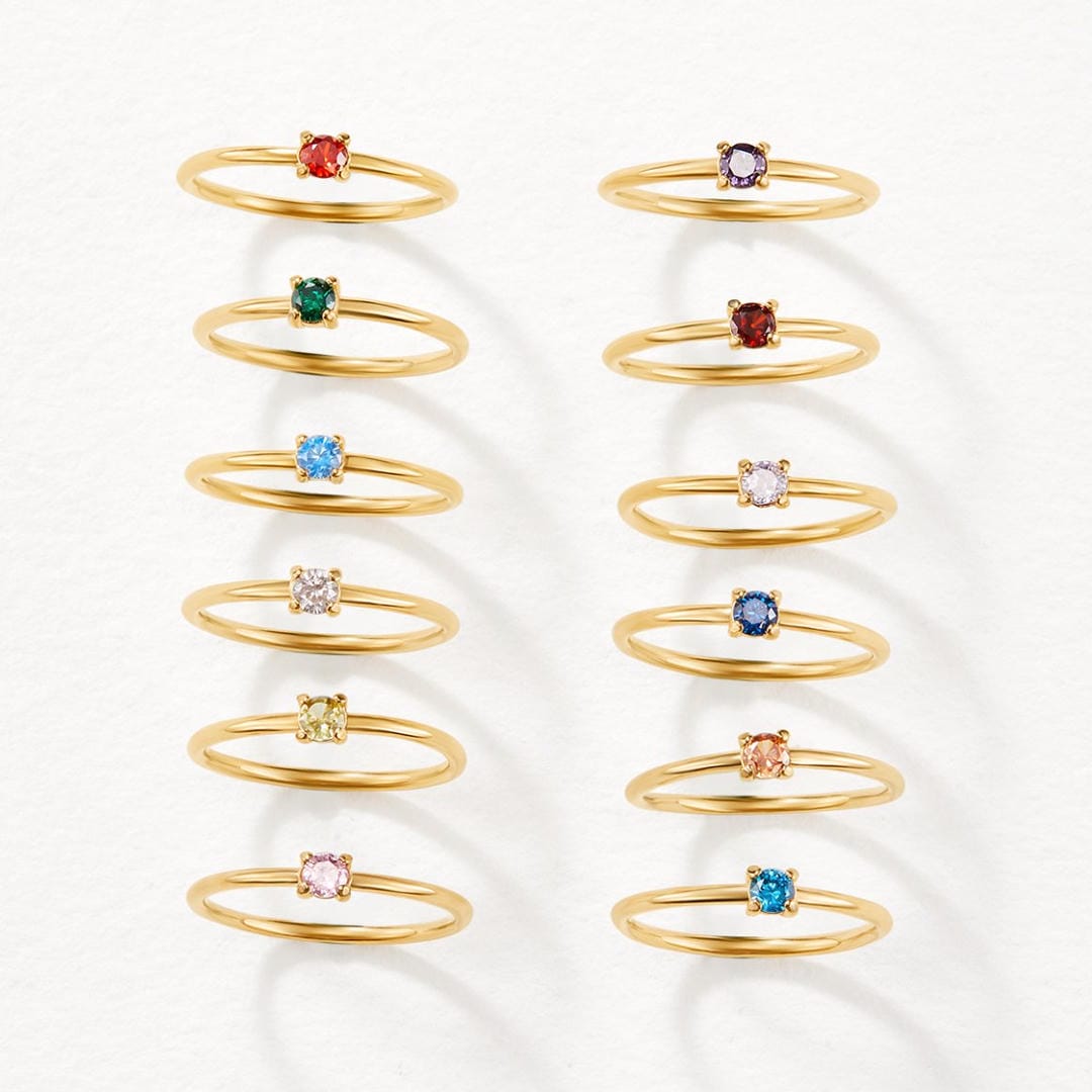 Bague Pierre de Naissance Unique