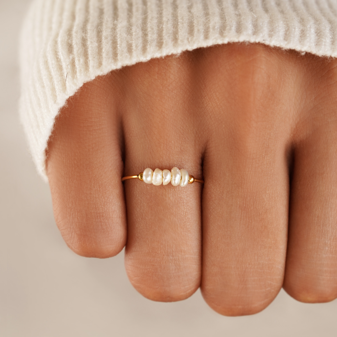 Grace - Bague en perles d’eau douce