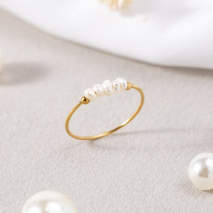 Grace - Bague en perles d’eau douce